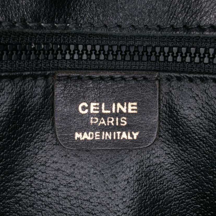 Celine Leather Satchel Black Leather Good condition - Box View