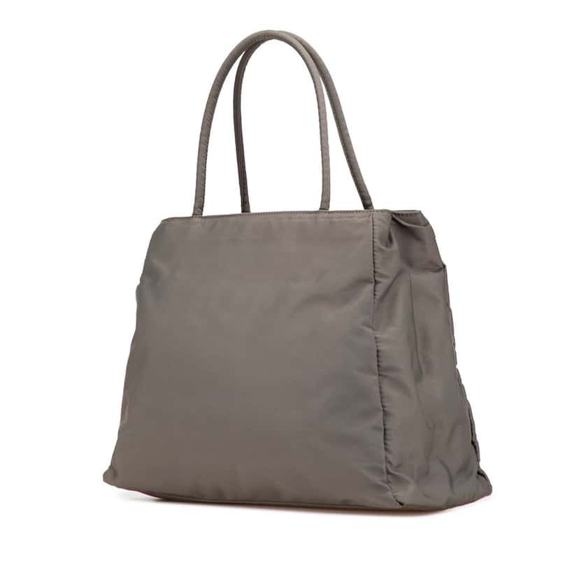Prada Tessuto City Tote Grey Good condition - Back View