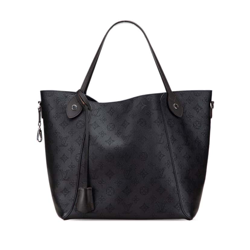 Louis Vuitton Monogram Mahina Hina MM Black Leather Good condition - Front View