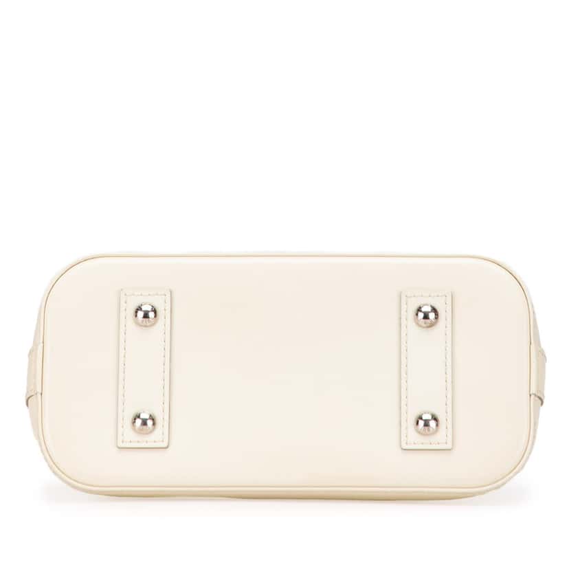 Louis Vuitton Epi Alma BB White Leather Good condition - Inside View