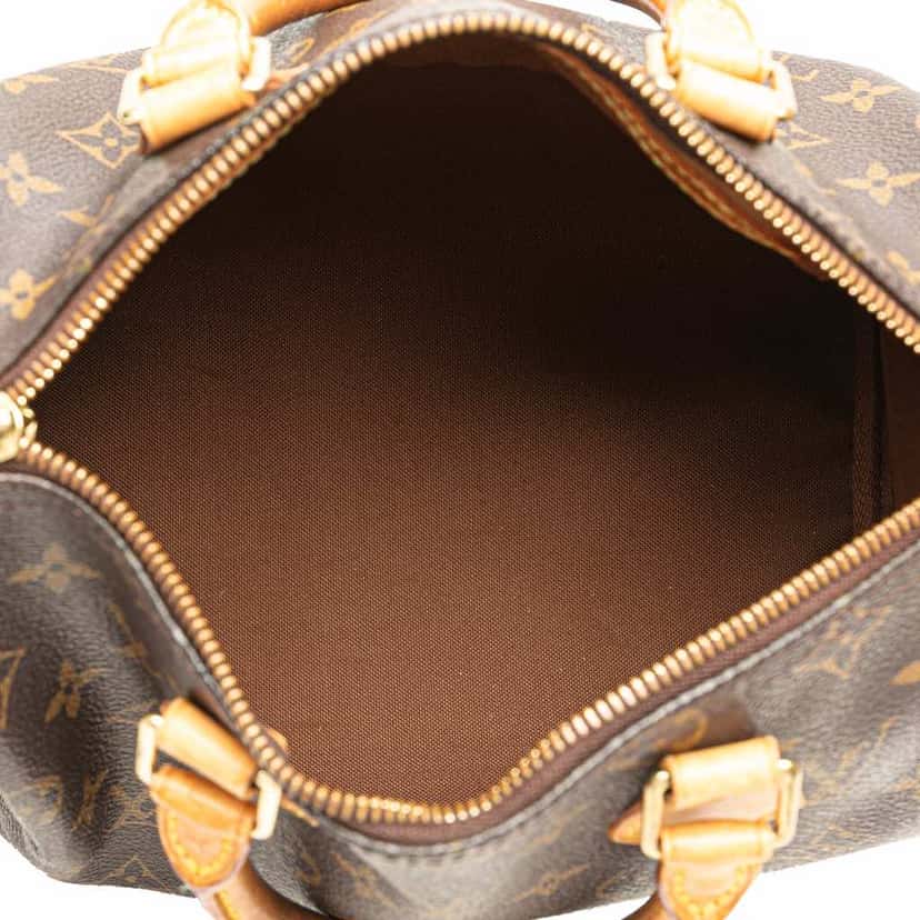 Louis Vuitton Monogram Speedy 25 Brown Canvas Good condition - Model View