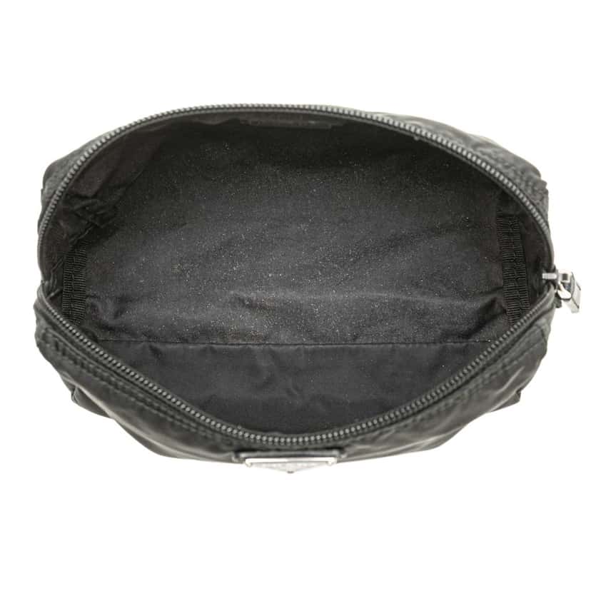Prada Tessuto Cosmetic Pouch Black Good condition - Model View