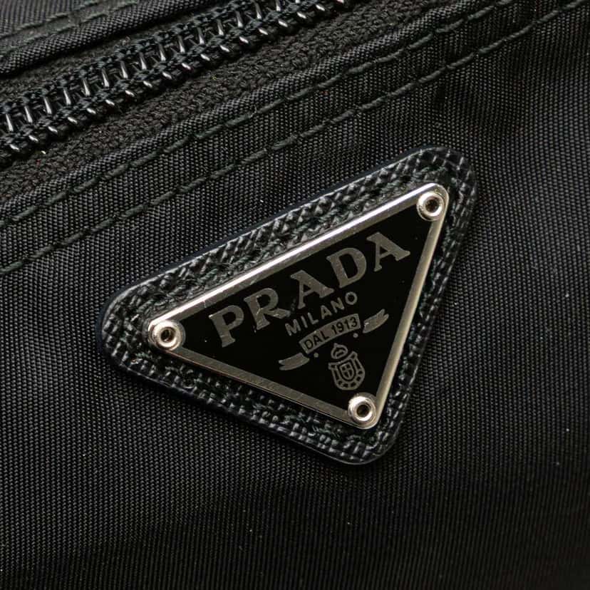 Prada Tessuto Cosmetic Pouch Black Good condition - Box View