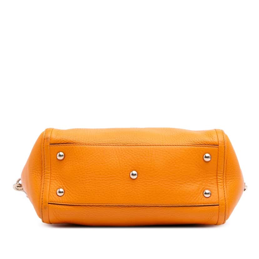 Gucci Small Leather Soho Cellarius Satchel Orange Leather Good condition - Inside View