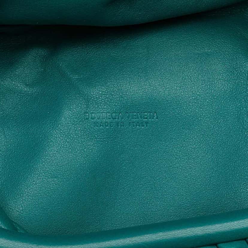 Bottega Veneta Lambskin Belt Chain Pouch Blue Leather Very good condition - Box View