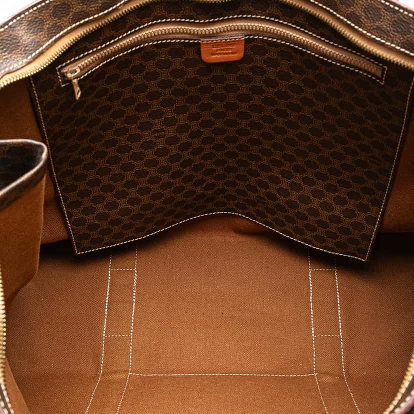 Celine Macadam Coated Canvas Tote Brown Canvas Good condition - Model View
