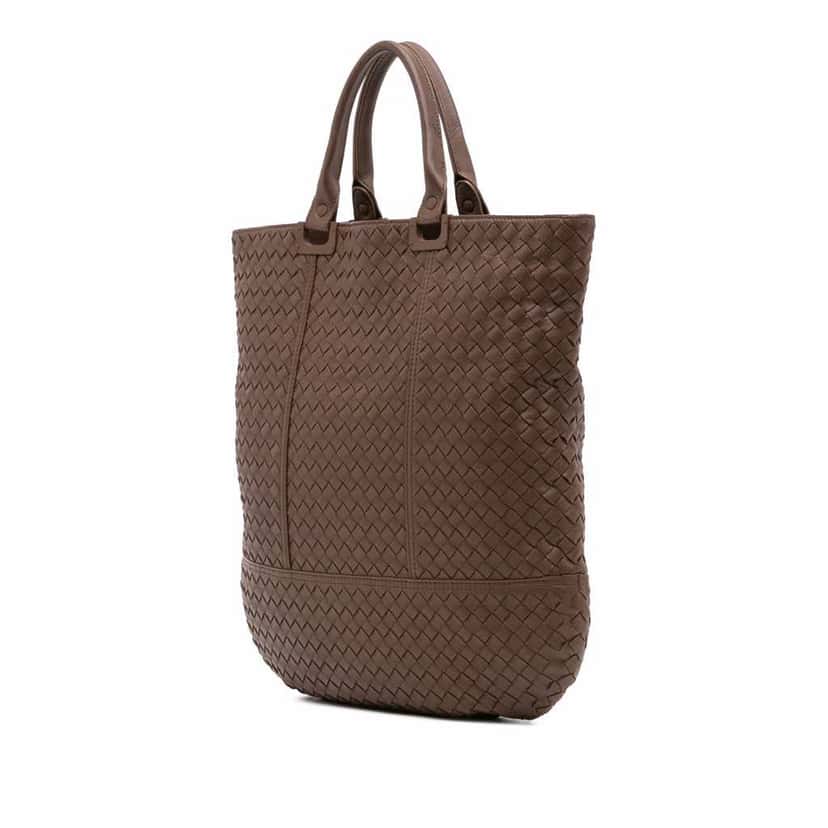 Bottega Veneta Nappa Intrecciato Tote Brown Leather Good condition - Back View