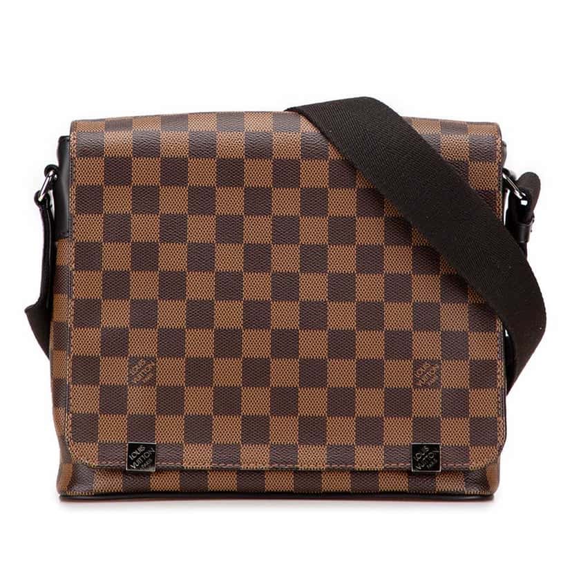 Louis Vuitton Damier Ebene District PM Brown Canvas Good condition - Front View