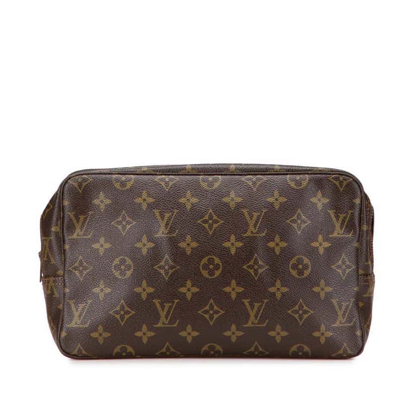 Louis Vuitton Monogram Trousse Toilette 28 Brown Canvas Good condition - Front View