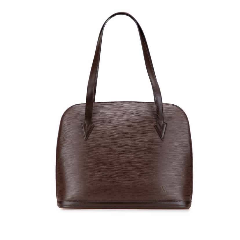 Louis Vuitton Epi Lussac Brown Leather Good condition - Front View