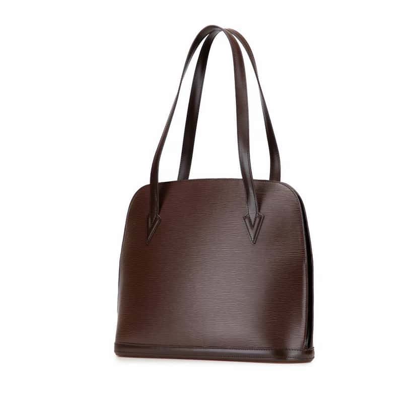 Louis Vuitton Epi Lussac Brown Leather Good condition - Back View