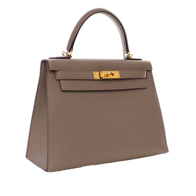 Hermès Epsom Kelly II Sellier 25 Brown Leather Good condition - Back View