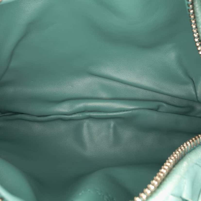 Bottega Veneta Mini Nappa Intrecciato Jodie Blue Leather Good condition - Model View