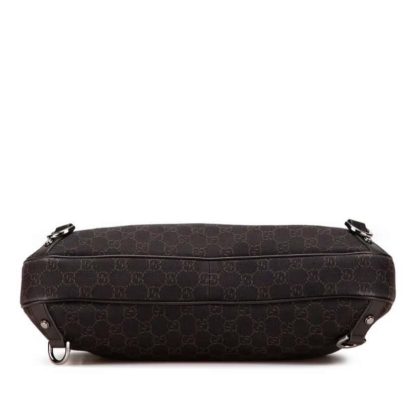 Gucci GG Denim Abbey D Ring Shoulder Bag Brown Denim Good condition - Inside View