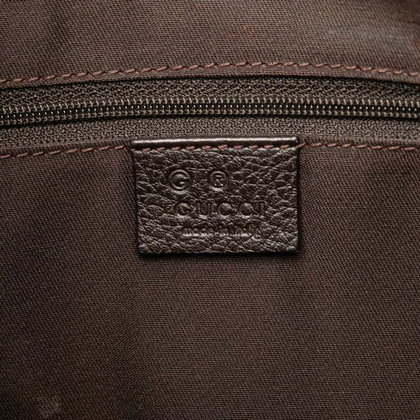Gucci GG Denim Abbey D Ring Shoulder Bag Brown Denim Good condition - Box View