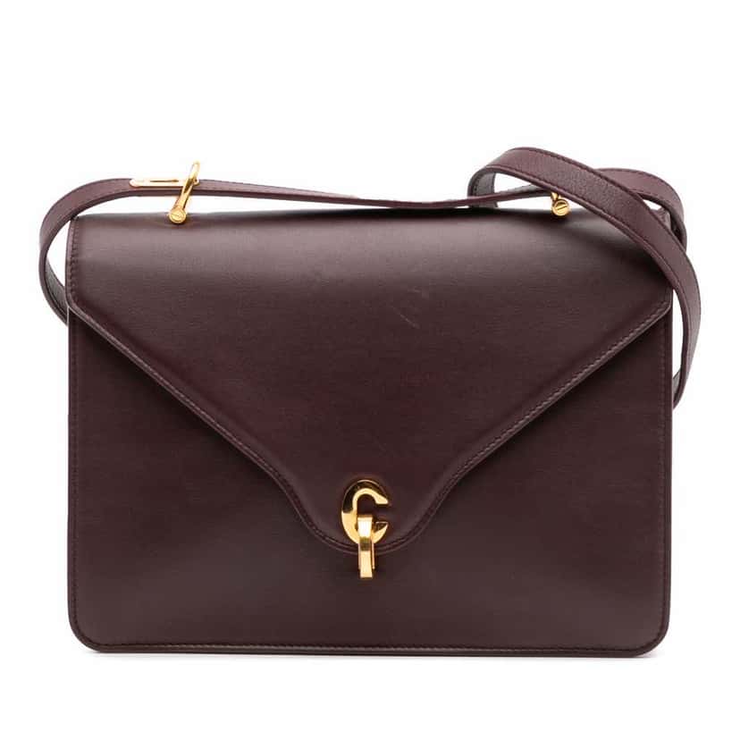 Dior Leather C'est Dior Flap Red Leather Good condition - Front View