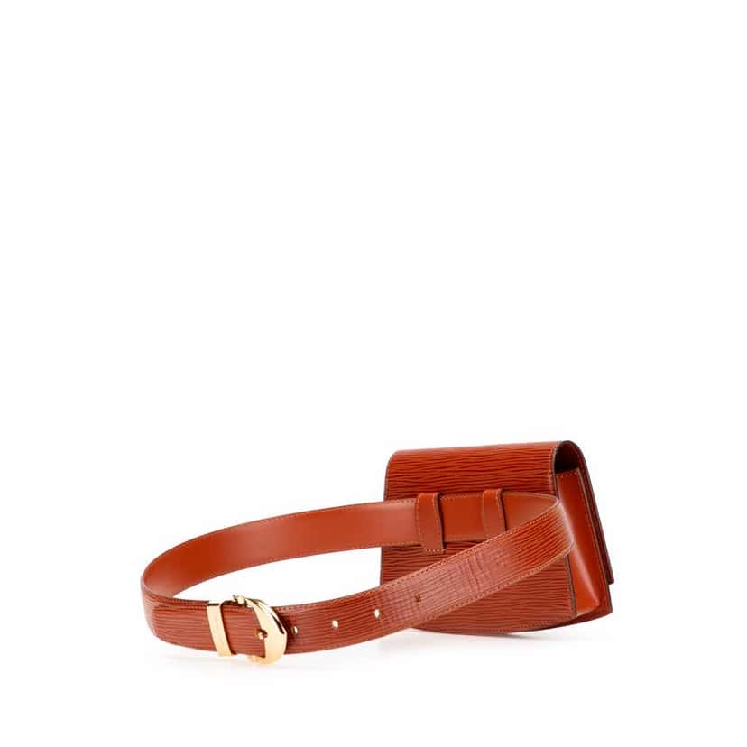 Louis Vuitton Epi Tilsitt Belt Bag Brown Leather Good condition - Back View