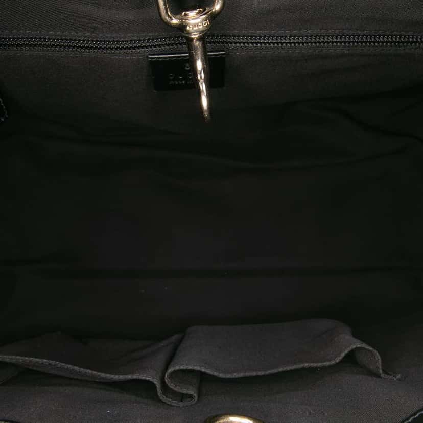 Gucci Leather Diamante Bright Hilary Lux Tote Black Leather Good condition - Model View