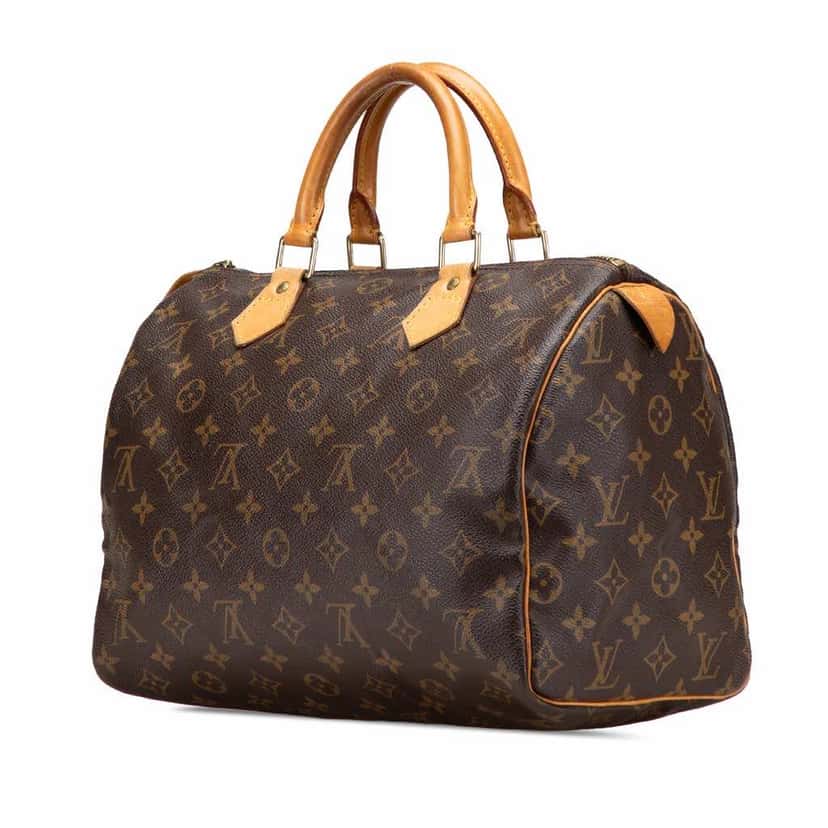 Louis Vuitton Monogram Speedy 30 Brown Canvas Good condition - Back View
