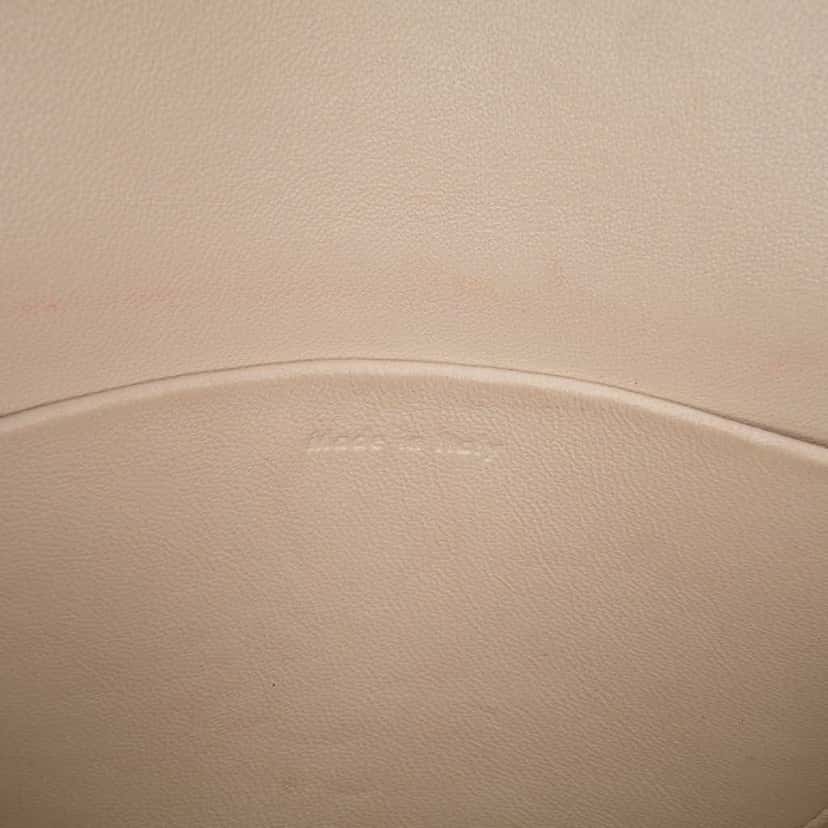 Celine Small Grained Calfskin Trotteur Crossbody White Leather Good condition - Box View