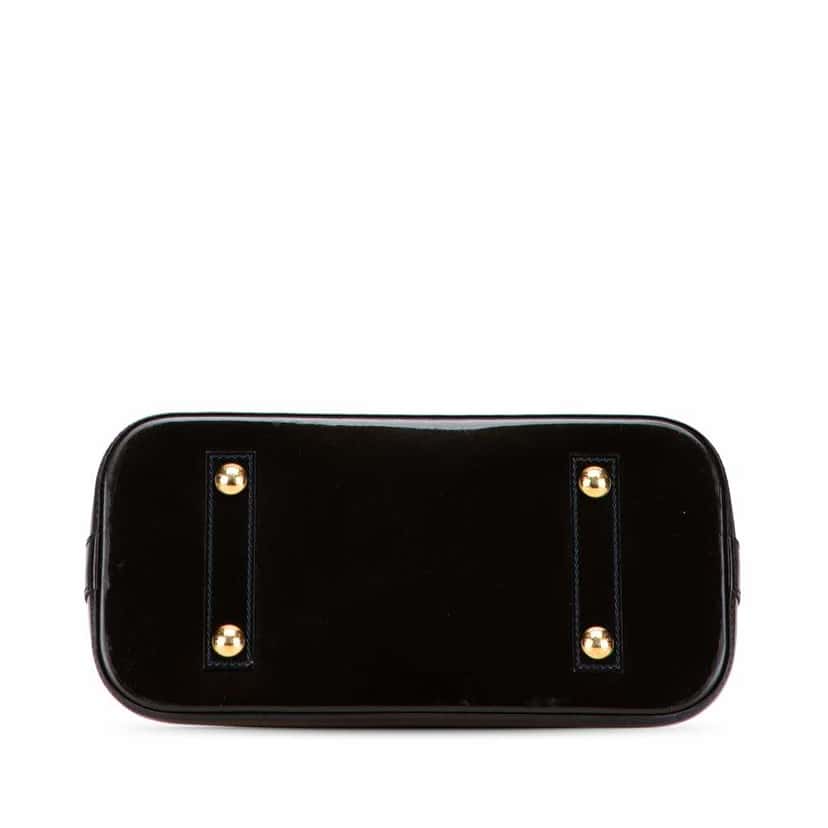 Louis Vuitton Monogram Vernis Alma PM Black Leather Good condition - Inside View