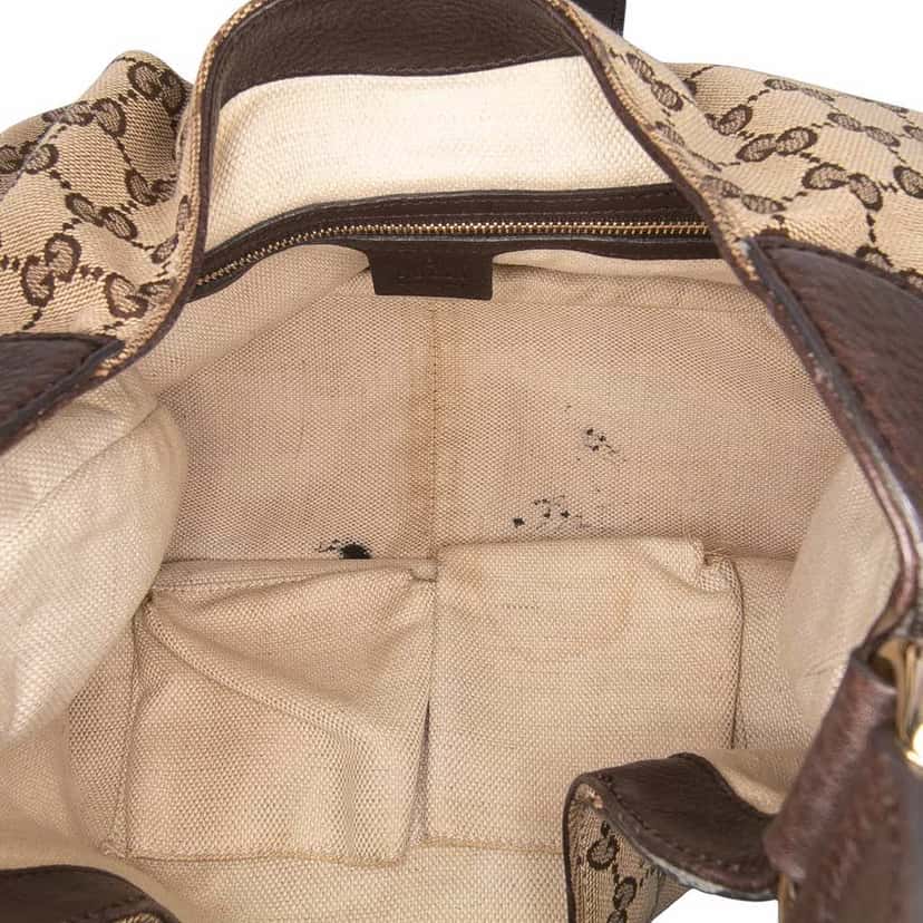 Gucci GG Canvas Dressage Hobo Brown Canvas Fair condition - Box View