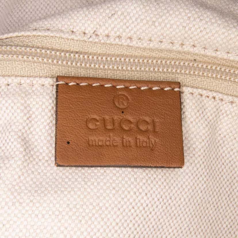 Gucci Diamante Canvas Sukey Satchel Brown Canvas Good condition - Box View