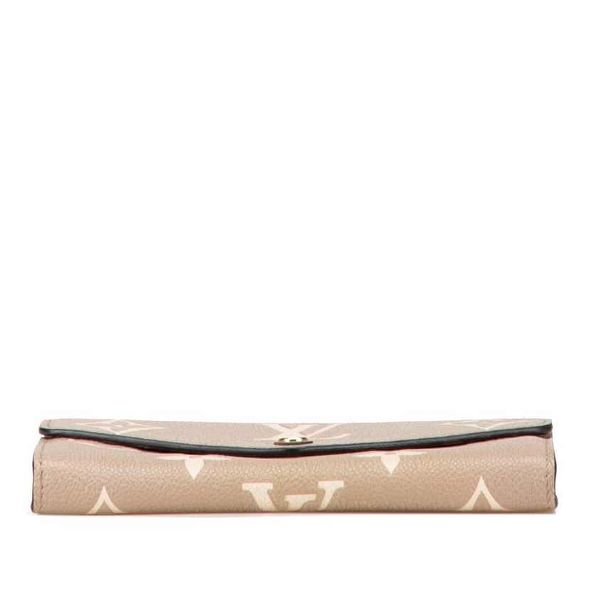 Louis Vuitton Bicolor Monogram Empreinte Sarah Wallet Brown Leather Good condition - Inside View