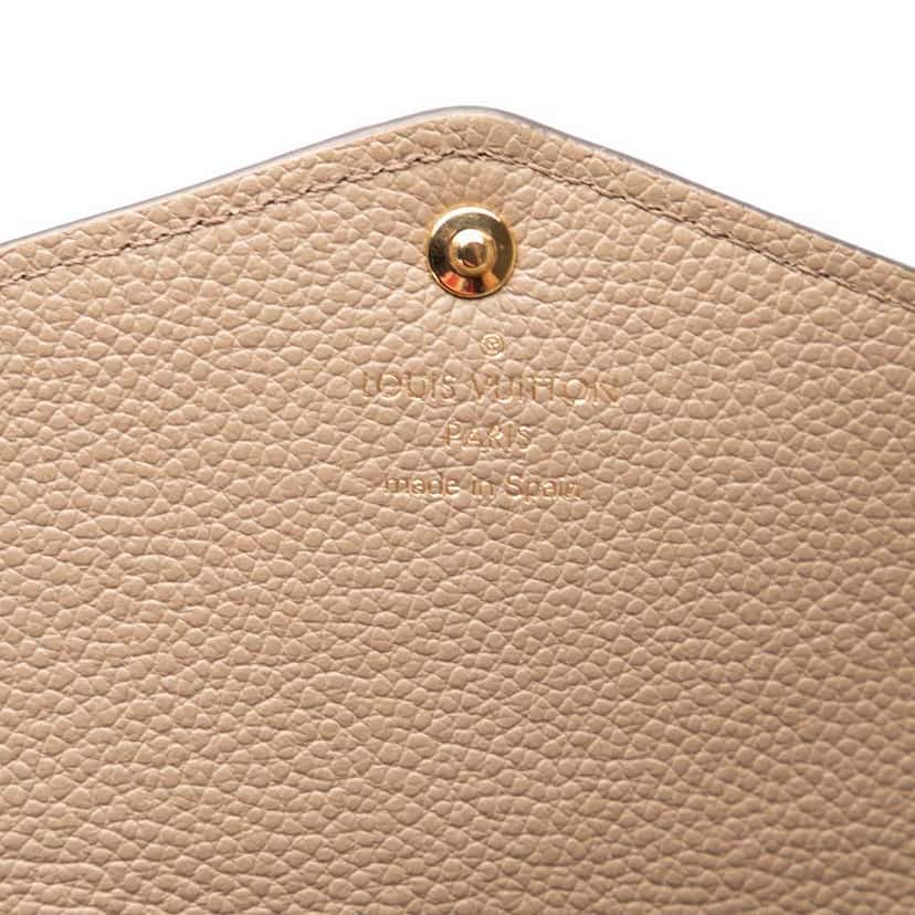 Louis Vuitton Bicolor Monogram Empreinte Sarah Wallet Brown Leather Good condition - Box View