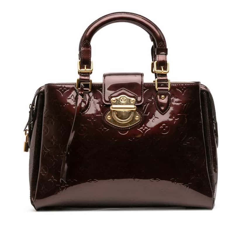 Louis Vuitton Monogram Vernis Melrose Avenue Purple Leather Good condition - Front View