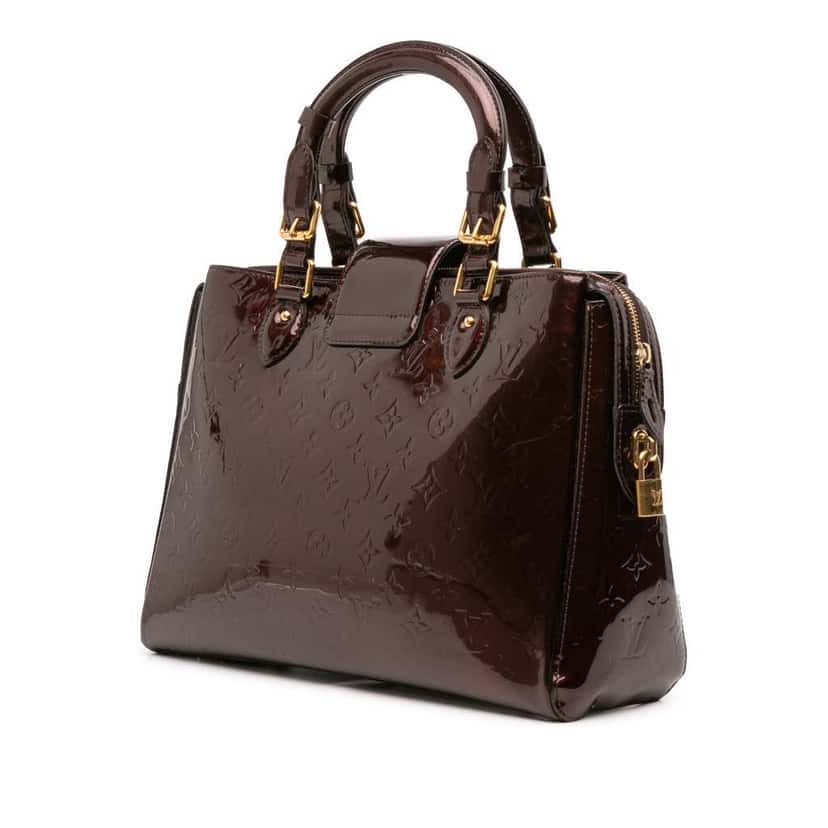 Louis Vuitton Monogram Vernis Melrose Avenue Purple Leather Good condition - Back View