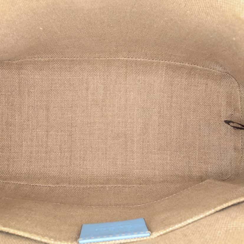 Gucci Mini Microguccissima Dome Satchel Blue Leather Good condition - Model View