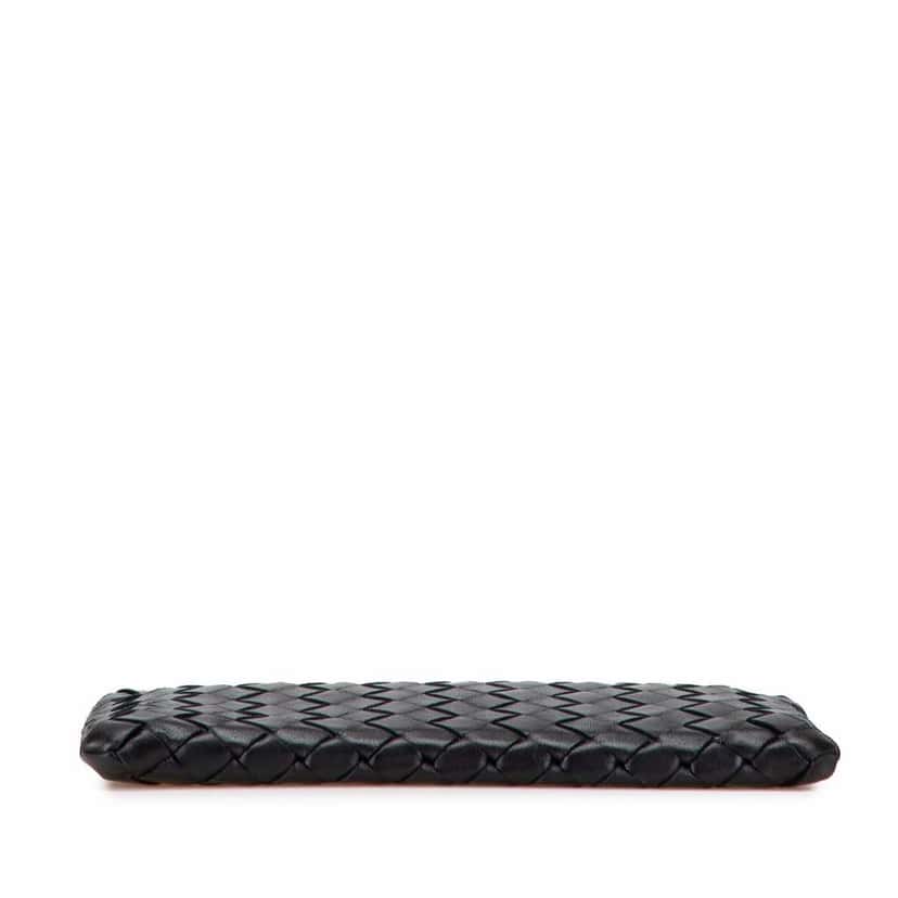 Bottega Veneta Nappa Intrecciato Clutch Black Leather Good condition - Inside View