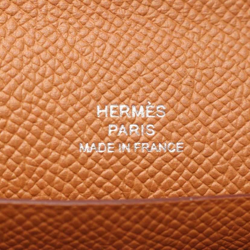 Hermès Epsom Chaine d Ancre To Go Wallet Brown Leather Good condition - Model View