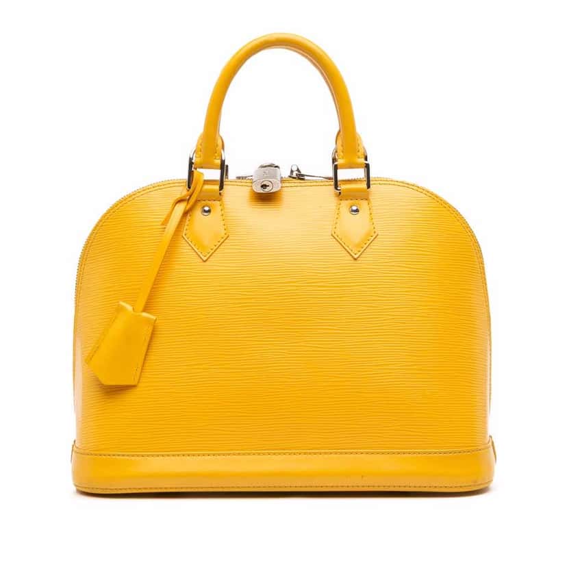 Louis Vuitton Epi Alma PM Yellow Leather Good condition - Front View