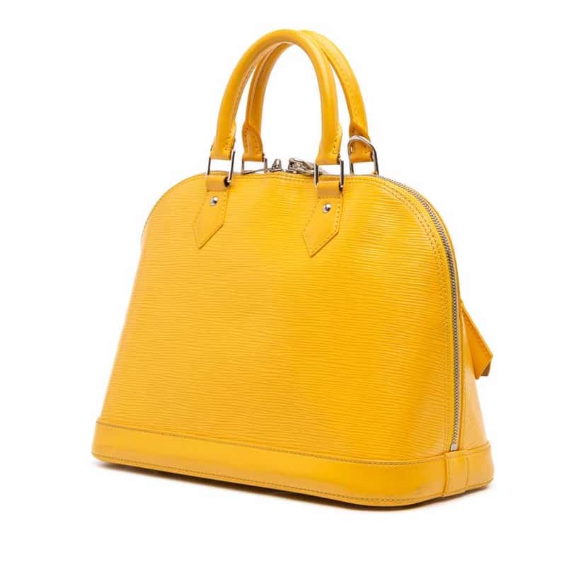 Louis Vuitton Epi Alma PM Yellow Leather Good condition - Back View