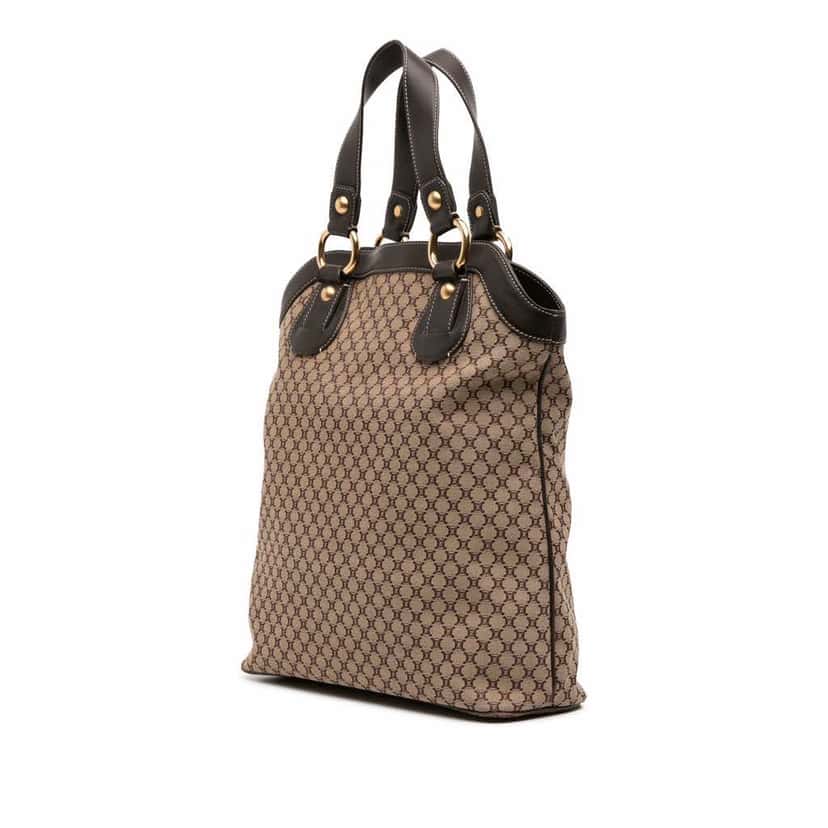 Celine Macadam Canvas Tote Brown Canvas Good condition - Back View