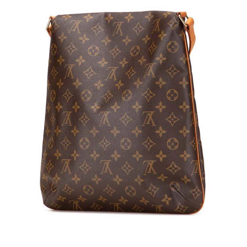 Louis Vuitton Monogram Musette Salsa GM Brown Canvas Good condition - Back View