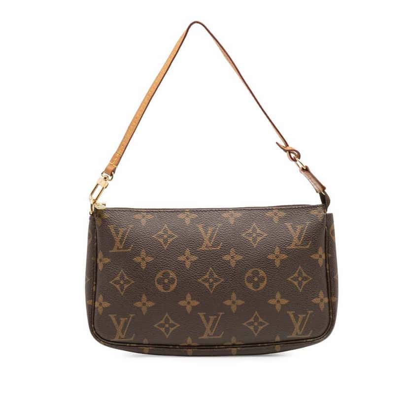 Louis Vuitton Monogram Pochette Accessoires Brown Canvas Good condition - Front View