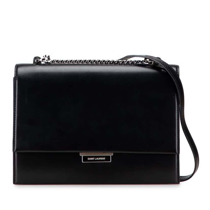 Saint Laurent Medium Leather Babylone Crossbody Black Leather Good condition - Front View