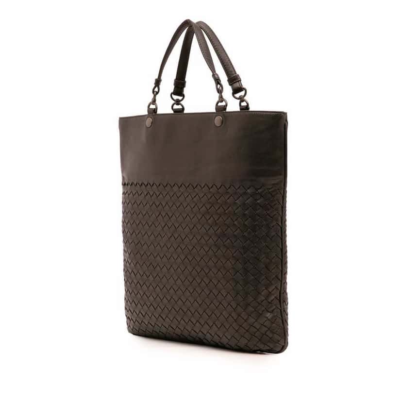 Bottega Veneta Nappa Intrecciato Tote Brown Leather Good condition - Back View