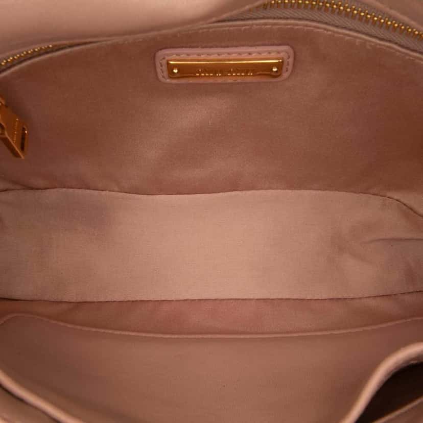 Miu Miu Matelasse Leather Flap Crossbody Brown Leather Fair condition - Model View