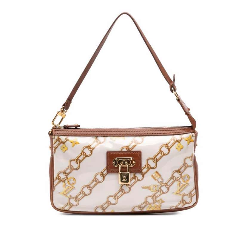 Louis Vuitton Monogram Charms Pochette Accessoires White Good condition - Front View