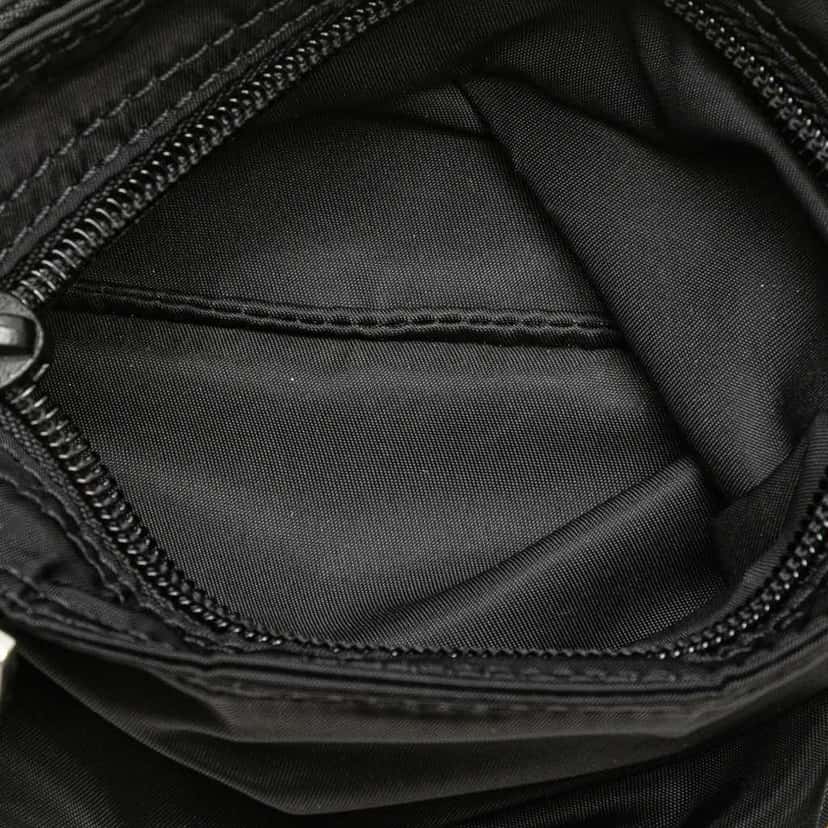 Prada Tessuto Zip Top Crossbody Black Good condition - Model View