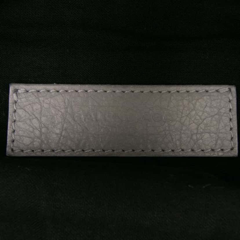Balenciaga Lambskin Motocross Classic Clip M Clutch Grey Leather Very good condition - Box View