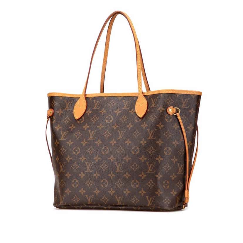Louis Vuitton Monogram Neverfull MM Brown Canvas Good condition - Back View