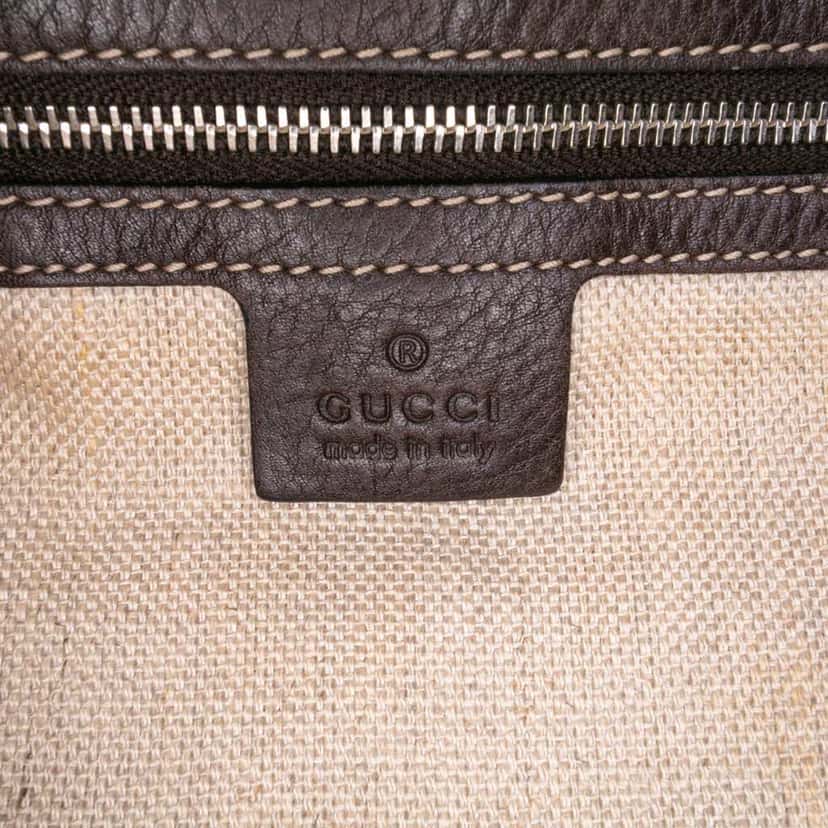 Gucci GG Canvas Icon Bit Tote Brown Canvas Good condition - Box View