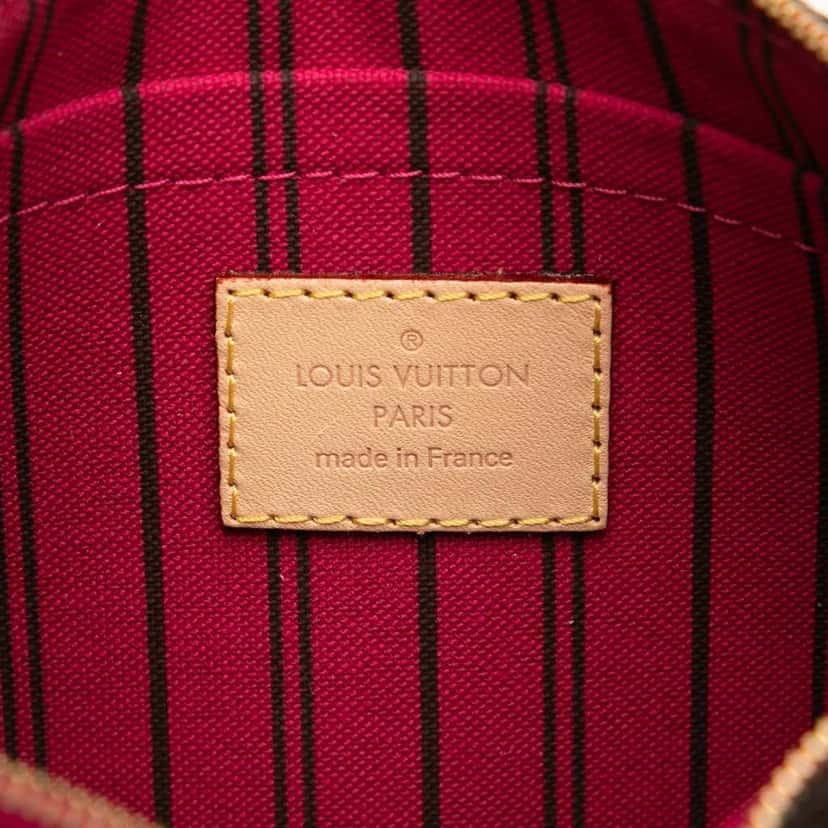 Louis Vuitton Monogram Neverfull Pouch Brown Canvas Good condition - Box View