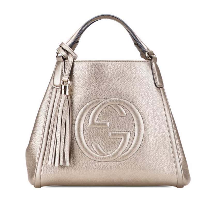 Gucci Small Leather Soho Satchel Gold Leather Good condition - Front View