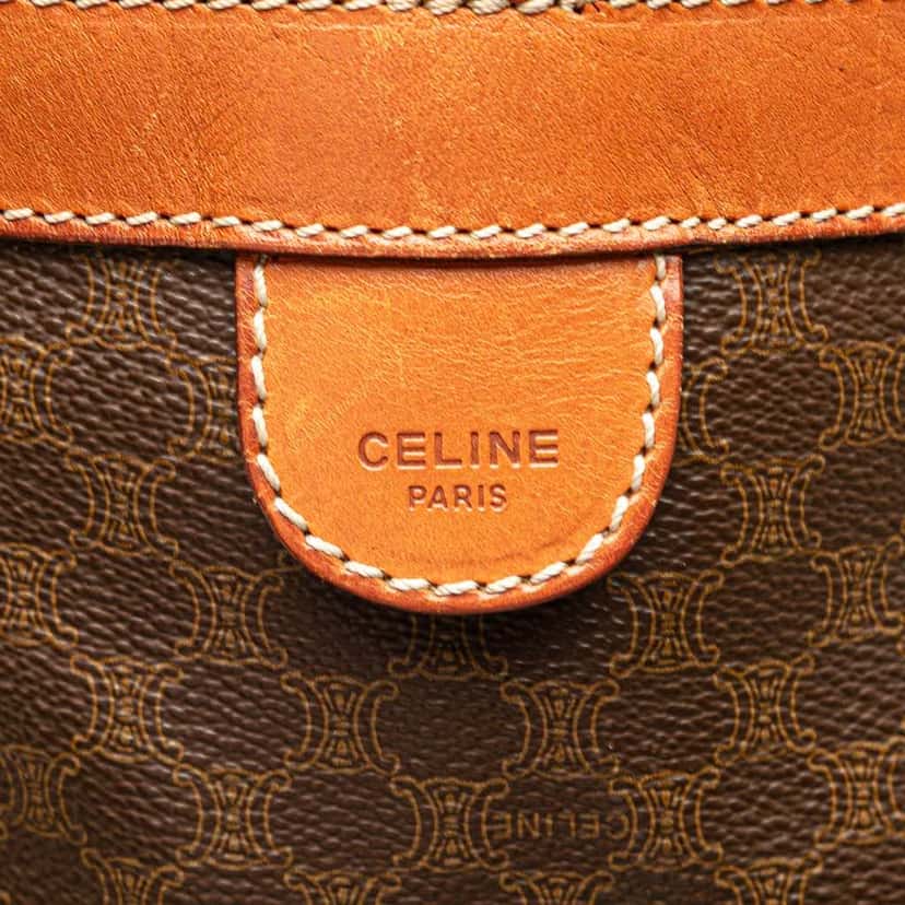 Celine Macadam Coated Canvas Duffle Bag Brown Canvas Good condition - Box View